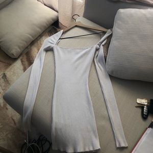 Areyouami mini long sleeve white dress XS quality